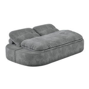 English Elm 2-In-1 Convertible Modular Sofa Bed - Memory Foam Comfort, No Assembly, Stylish Space-Saving Solution! W3653P355609