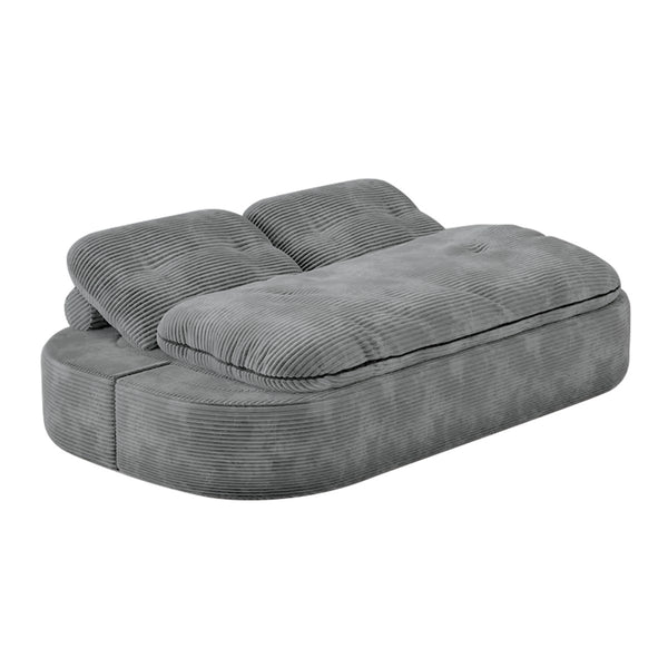 English Elm 2-In-1 Convertible Modular Sofa Bed - Memory Foam Comfort, No Assembly, Stylish Space-Saving Solution! W3653P355609