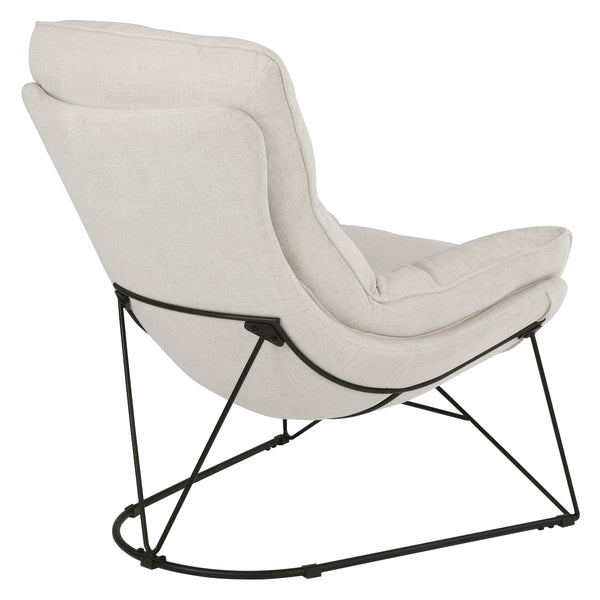 OSP Home Furnishings Ryedale Lounge Chair Cream