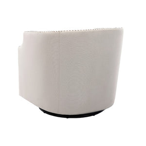 Comfort Pointe Aerin Linen Swivel Glider Barrel Chair Linen