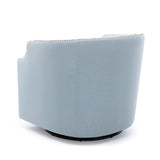 Comfort Pointe Aerin Sky Blue Swivel Glider Barrel Chair Sky Blue