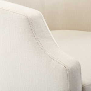 Comfort Pointe Infinity Linen Swivel Glider Barrel Chair Linen