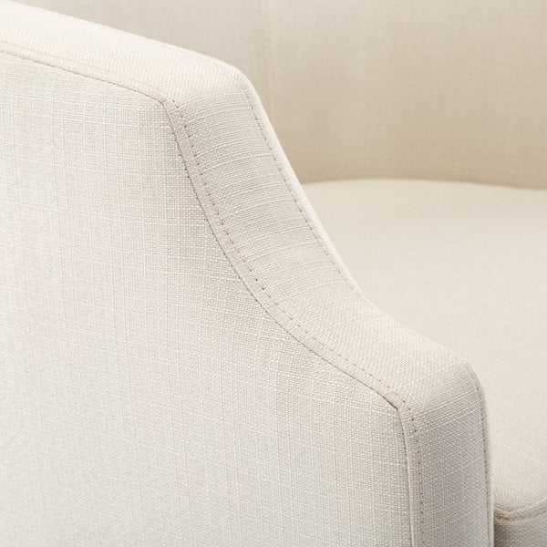 Comfort Pointe Infinity Linen Swivel Glider Barrel Chair Linen