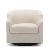 Comfort Pointe Infinity Linen Swivel Glider Barrel Chair Linen