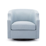 Comfort Pointe Infinity Sky Blue Swivel Glider Barrel Chair Sky Blue