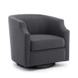 Comfort Pointe Infinity Ashen Grey Swivel Glider Barrel Chair Ashen Grey