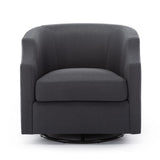 Comfort Pointe Infinity Ashen Grey Swivel Glider Barrel Chair Ashen Grey