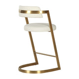 VIG Furniture Modrest Shandra - Beige Pleather + Gold Counter Stool VGRH-RHS-CS-220-BGEGLD