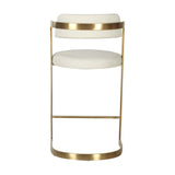 VIG Furniture Modrest Shandra - Beige Pleather + Gold Counter Stool VGRH-RHS-CS-220-BGEGLD