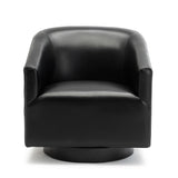 Comfort Pointe Gaven Black Wood Base Swivel Chair Black