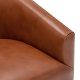 Comfort Pointe Gaven Caramel Wood Base Swivel Chair Caramel