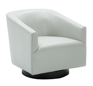 Comfort Pointe Gaven Dove Grey Wood Base Swivel Chair Dove Grey