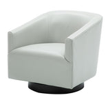 Comfort Pointe Gaven Dove Grey Wood Base Swivel Chair Dove Grey