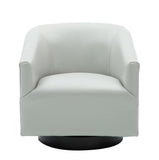 Comfort Pointe Gaven Dove Grey Wood Base Swivel Chair Dove Grey