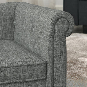 English Elm Elegant Linen Pet Sofa with Cushioned Seat for Dogs Scandinavian Modern Living Room W487P271480