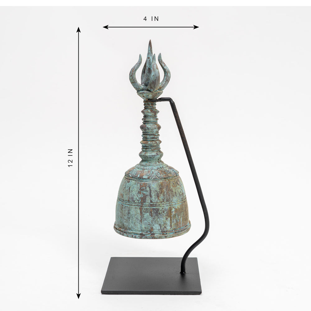 Lilys Bronze Ceremonial Bell With Stand Large 8096-L