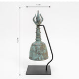 Lilys Bronze Ceremonial Bell With Stand Large 8096-L