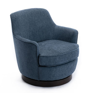 Comfort Pointe Reese Cadet Blue Wood Base Swivel Chair Cadet Blue