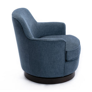 Comfort Pointe Reese Cadet Blue Wood Base Swivel Chair Cadet Blue