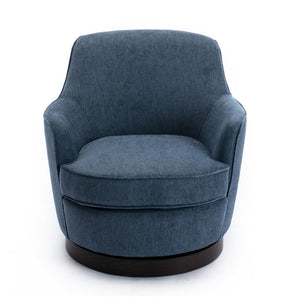 Comfort Pointe Reese Cadet Blue Wood Base Swivel Chair Cadet Blue