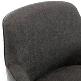 Comfort Pointe Reese Charcoal Wood Base Swivel Chair Charcoal