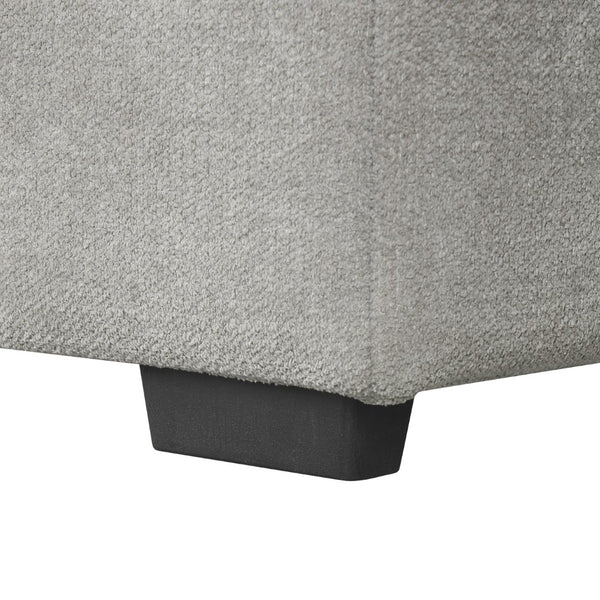 English Elm U_style Modular Sectional Sleeper Sofa with Storage Chaise and Cup Holders for Living Room Grey WY000467AAE