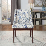 OSP Home Furnishings Monarch Dining Chair Paisley Blue
