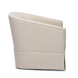 Comfort Pointe Elm Linen Skirted Swivel Chair Linen