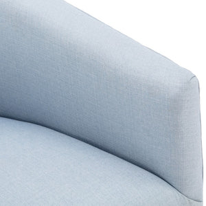Comfort Pointe Elm Sky Blue Skirted Swivel Chair Sky blue