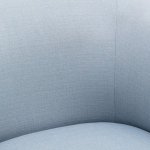 Comfort Pointe Elm Sky Blue Skirted Swivel Chair Sky blue