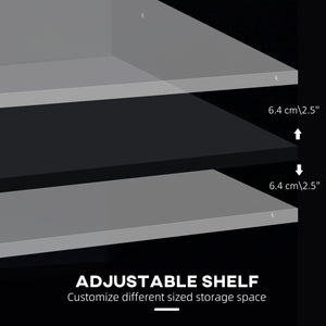 English Elm Vinsetto Mobile Office Filing Cabinet with 2 Drawers, 2 Shelves, Locking Casters & Smooth Top — Durable P2 Particleboard Organizer W2225P229553