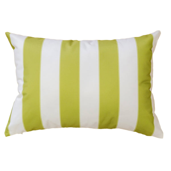 English Elm Horizon Stripe Pillow 14" X 20" - Vibrant Lime Green For Indoor & Outdoor Comfort And Style B357P367230