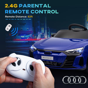 English Elm Aosom Licensed Audi 12v Electric Ride on Toy Car with Remote Suspension and Lights W2225P229544