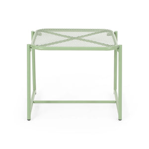 English Elm Christopher Knight Home® - ELBA Modern Mesh Shell Chat Set with Powder-Coated Iron Frame, Retro Minimal Outdoor Seating Green N775P250740G