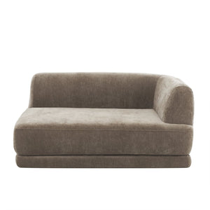 English Elm 115" L-shaped Sectional Three Piece Deep Seat Chaise Sofa for Modern Living Rooms N767P385430B