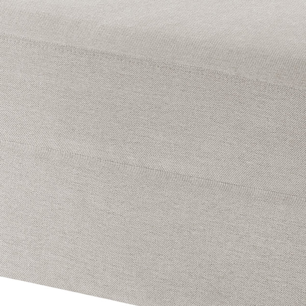 English Elm Candor Sea Oat Ottoman with Walnut Turned Legs, Beige-Grey Polyester, Coil Spring Comfort, 28.75x20.75x15.25 B050P366070