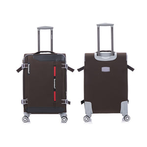 English Elm Softside Expandable Spinner Luggage Set Four Piece Lightweight Travel Collection Coffee T3292P343882