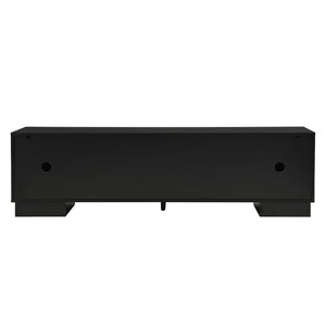 English Elm Vibe Haus Minimalist Media Console with Cabinets and Drawers for Living Room N724P360376B