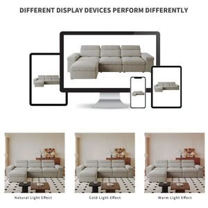 English Elm This modular cloud sofa offers adjustable reclining back, down-filled cushions, hidden storage and plush comfort for modern spaces Gray W3820S00007
