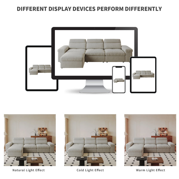 English Elm This modular cloud sofa offers adjustable reclining back, down-filled cushions, hidden storage and plush comfort for modern spaces Gray W3820S00007