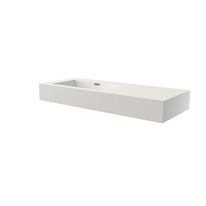 English Elm Stone Resin Seamless Basin Sink for Spa and Contemporary Bathroom Vanity Decor T3785P355781