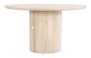 Izola Dining Table Natural 109855 Zuo Modern