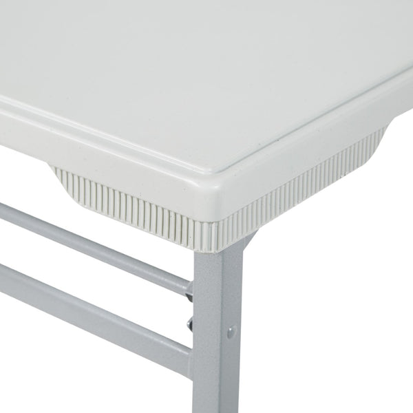 OSP Home Furnishings Resin Folding Training Table with Steel Frame for Classrooms Events and Workspaces BT22