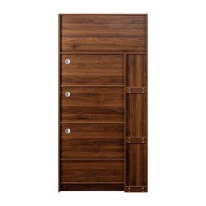 English Elm 70.87" Tall Kitchen Pantry Cabinet - Stylish Multi-Functional Food Hutch With Pull-Out Storage & Drawer W331S00198