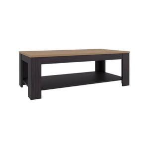 English Elm Bazine Open Shelf Coffee Table Two Tone Finish Modern Living Room Storage B092P439922