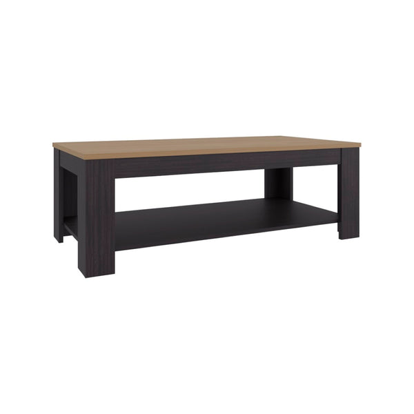 English Elm Bazine Open Shelf Coffee Table Two Tone Finish Modern Living Room Storage B092P439922