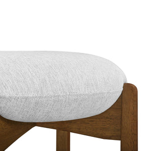 English Elm Christopher Knight Home® - Tara Indoor Wooden Upholstered Barstools Set Of 2 – Elegant Walnut & Ivory Comfort For Any Space N775P333863D