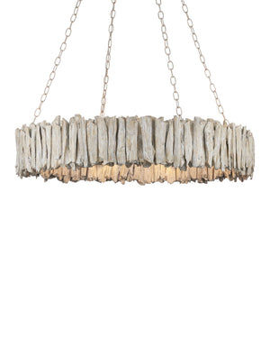 Driftwood Whitewash Ring Chandelier
