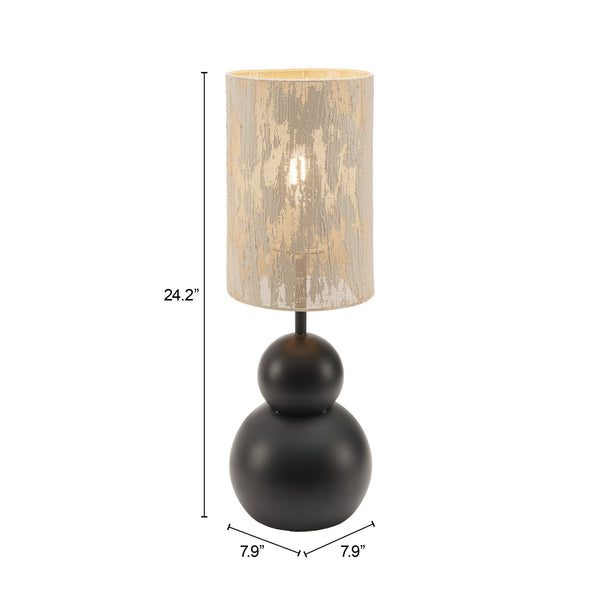 Zuo Modern Pupen Table Lamp Beige - Chic Hospitality Lighting With Premium Steel Design For Modern Interiors Beige Steel 56172-zuo-modern