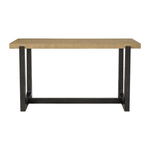 English Elm Wallace & Bay - Caramel Bar Height Table - Rustic Charm With Modern Lines, Perfect For Dining & Entertaining Spaces B361P406177-GIGA